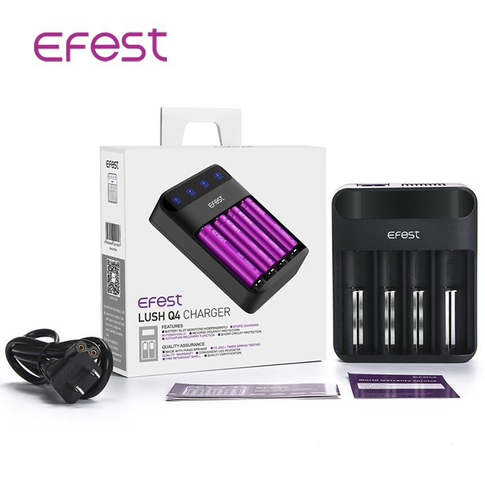 Зарядное устройство для аккумуляторов Efest Lush Q4 18650, 75584436