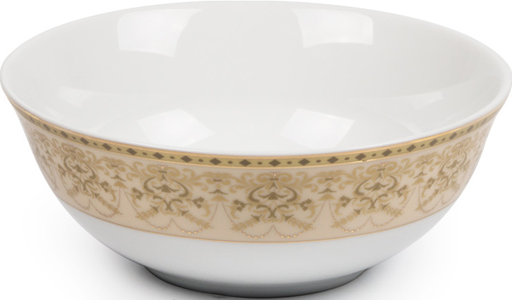 Салатник La Rose des Sables Tiffany Or, 6403914 1785, золотой, персиковый, диаметр 14 см салатник круглый 14 см la rose des sables