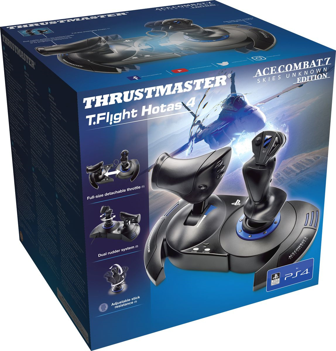 фото Джойстик Thrustmaster T Flight Hotas 4 Ace Combat 7 Skies Unknown для PS4/PC, THR93