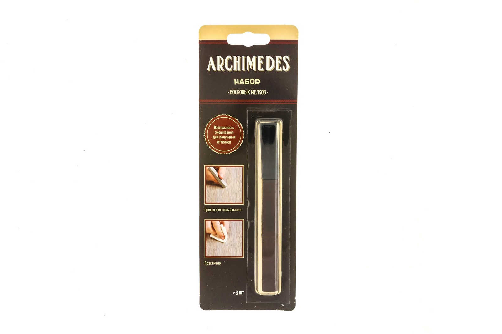 Мелки archimedes 93238 Набор восковых мелков, 3шт №8, 93238 корпусная мебель