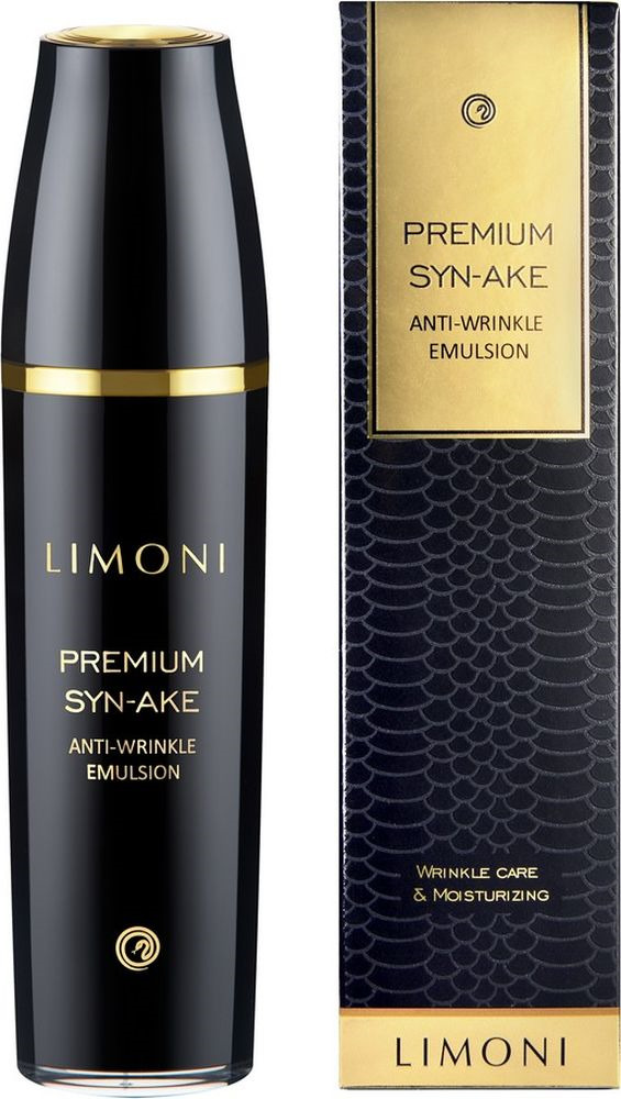 фото Эмульсия для ухода за кожей лица Limoni Premium Syn-Ake Anti-Wrinkle Emulsion, со змеиным ядом, 120 мл