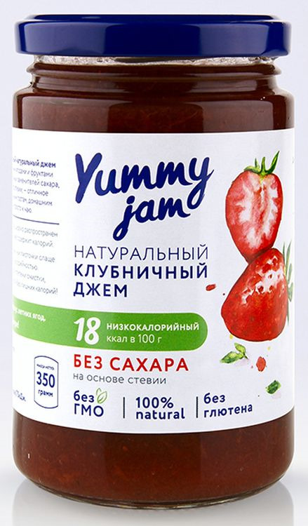 Джем Yummy Jam клубничный, 350 г