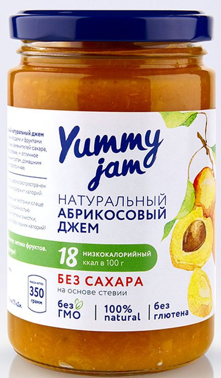Джем Yummy Jam абрикосовый, 350 г
