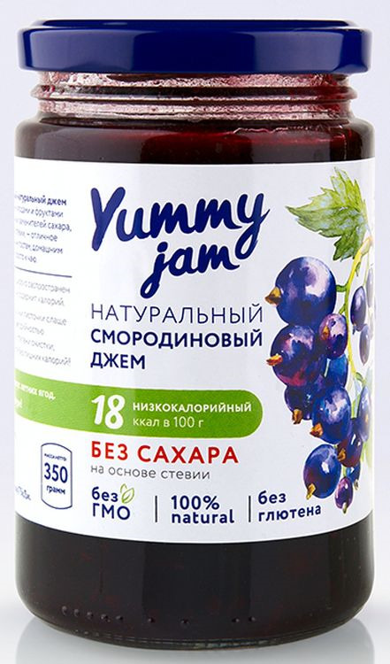 Джем Yummy Jam смородиновый, 350 г