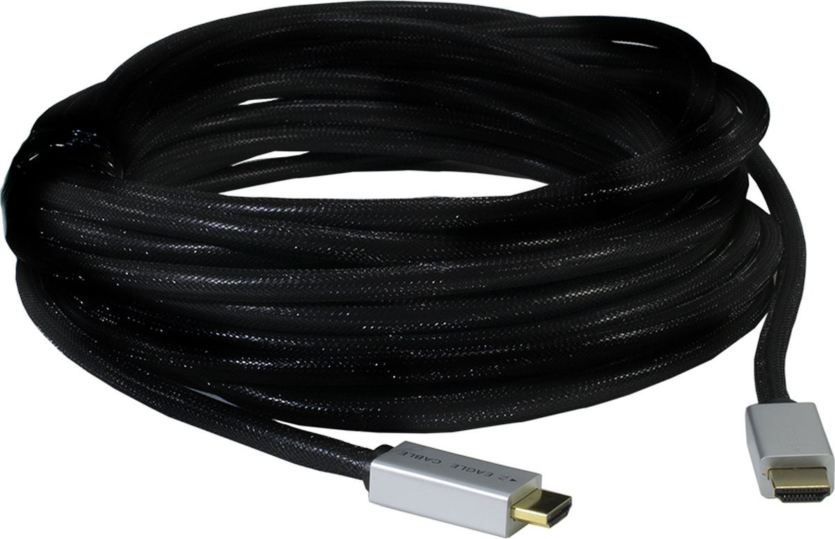 фото Кабель Eagle Cable Deluxe II, HDMI 2.0, 10012100, черный, 10 м