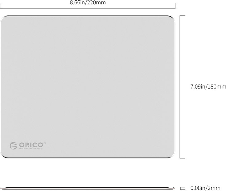 фото Коврик для мыши Orico AMP2218, ORICO AMP2218-SV, серебристый