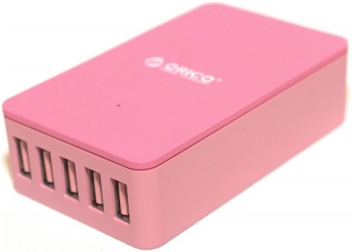 фото Зарядное устройство Orico CSE-5U, ORICO CSE-5U-PK, розовый