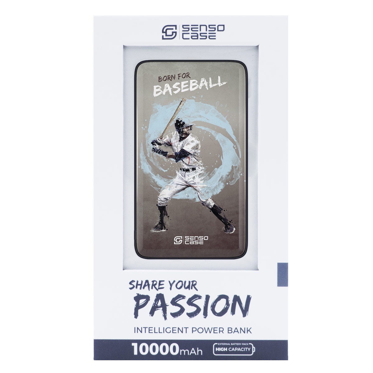 фото Внешний аккумулятор SensoCase "Бейсбол" Power Bank 10 000 mAh, SC-10K - baseball, 100017