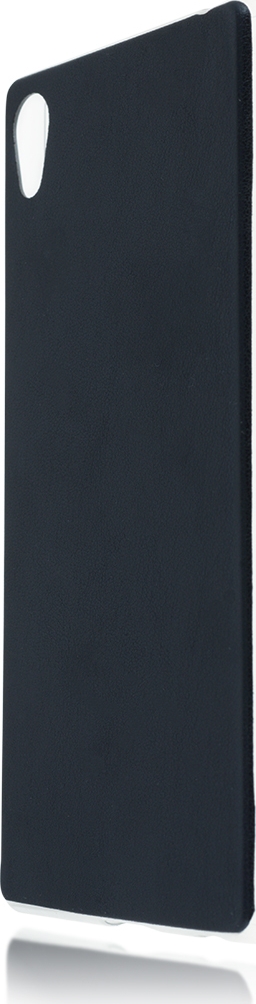 Чехол Brosco Leather TPU для Sony Xperia M4 Aqua, черный