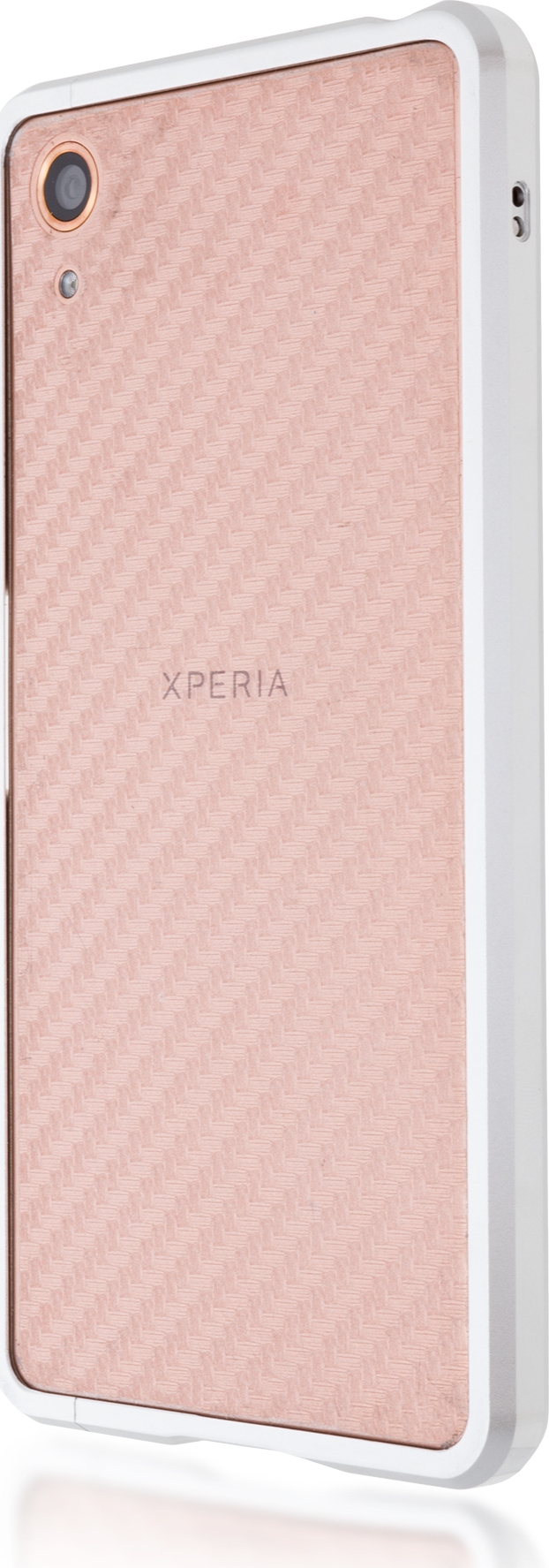 Чехол Brosco BMP для Sony Xperia X Perfomance, серебристый