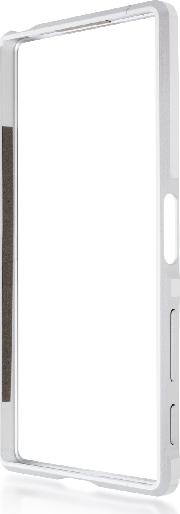 Чехол Brosco BMP для Sony Xperia Z5 Premium, серебристый