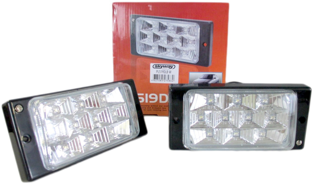 фото Фара противотуманная Dlaa PL-519DLB W, для ВАЗ 2110, 10 диодов SMD, Н3