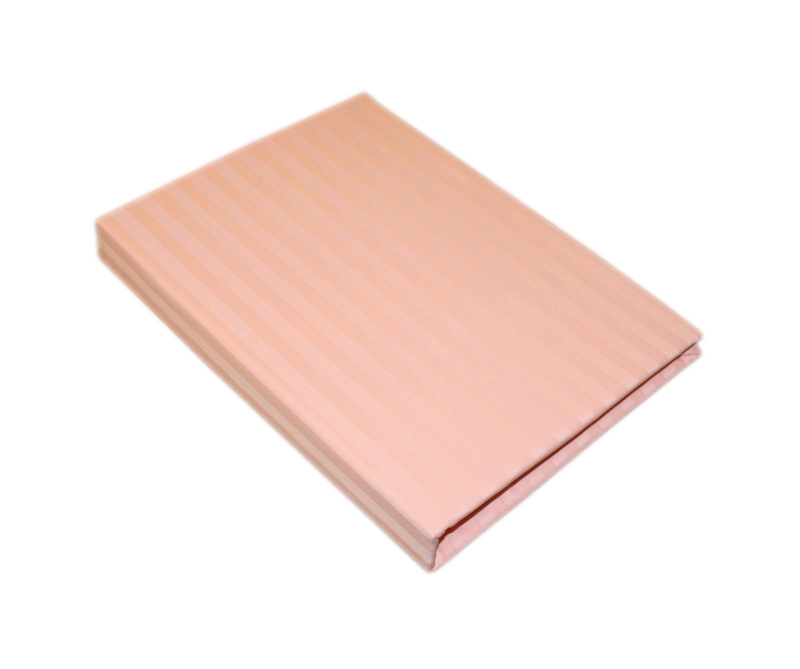 фото Простыня BegAl на резинке страйп сатин, ПРЛС180-СП1персик, светло-розовый