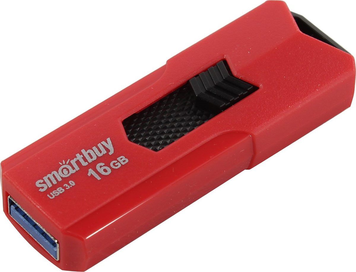 фото USB Флеш-накопитель SmartBuy Stream, SB16GBST-R3, 16 ГБ, red