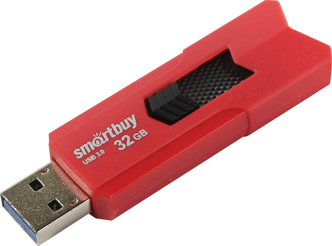 фото USB Флеш-накопитель SmartBuy Stream, SB32GBST-R3, 32 ГБ, red