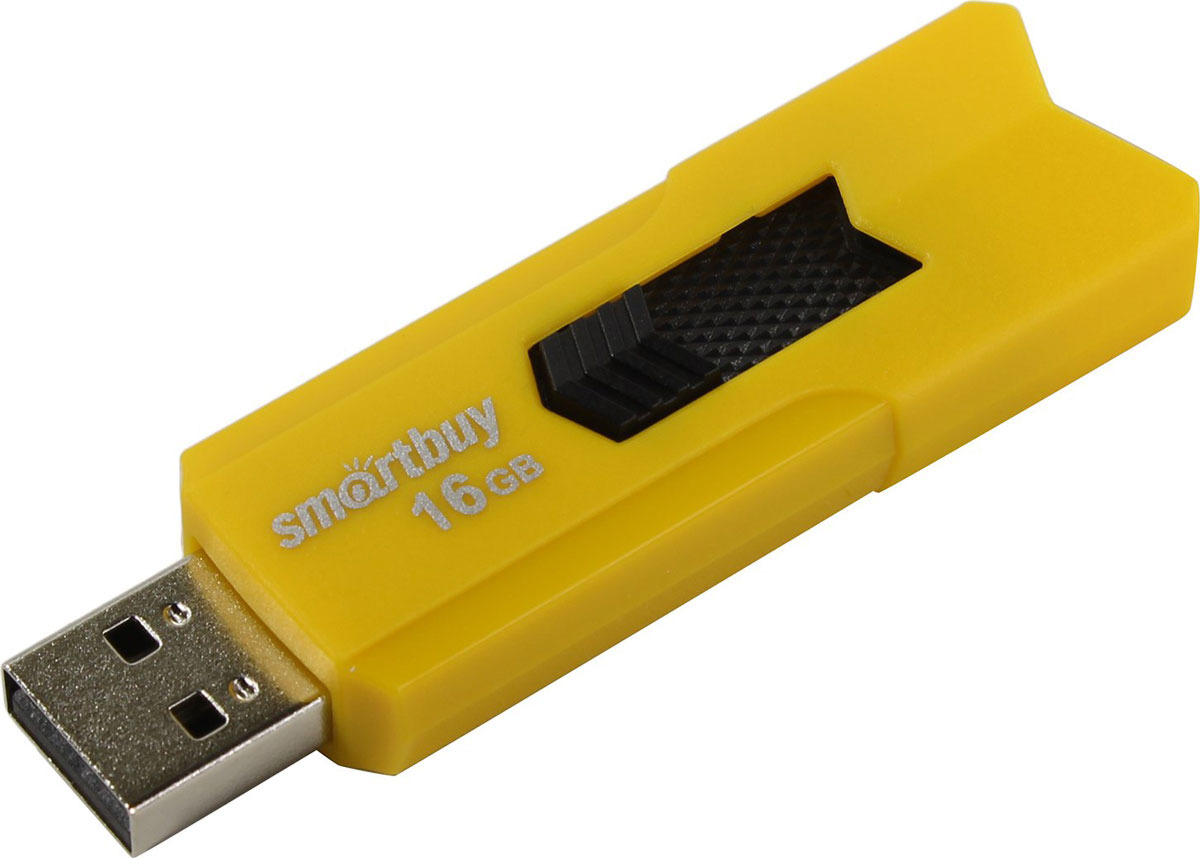 фото USB Флеш-накопитель SmartBuy Stream, SB16GBST-Y, 16 ГБ, yellow