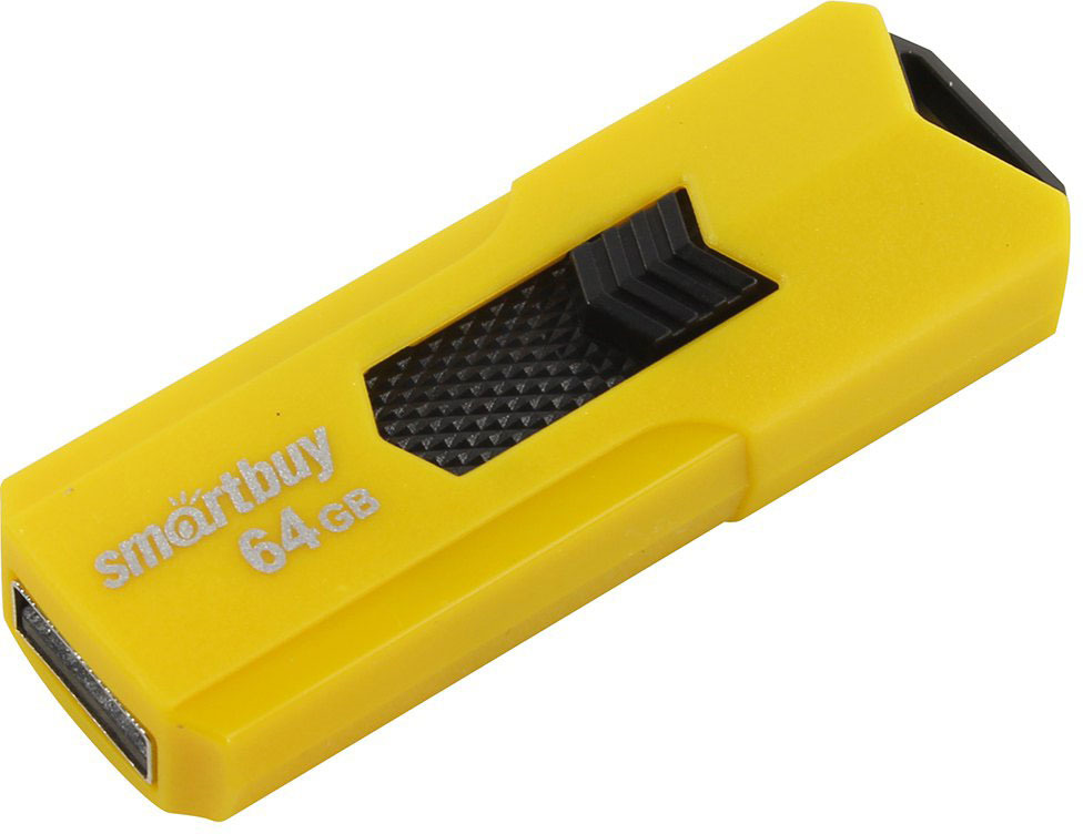 фото USB Флеш-накопитель SmartBuy Stream, SB64GBST-Y, 64 ГБ, yellow