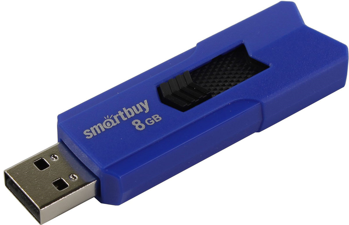 фото USB Флеш-накопитель SmartBuy Stream, SB8GBST-B, 8 ГБ, blue