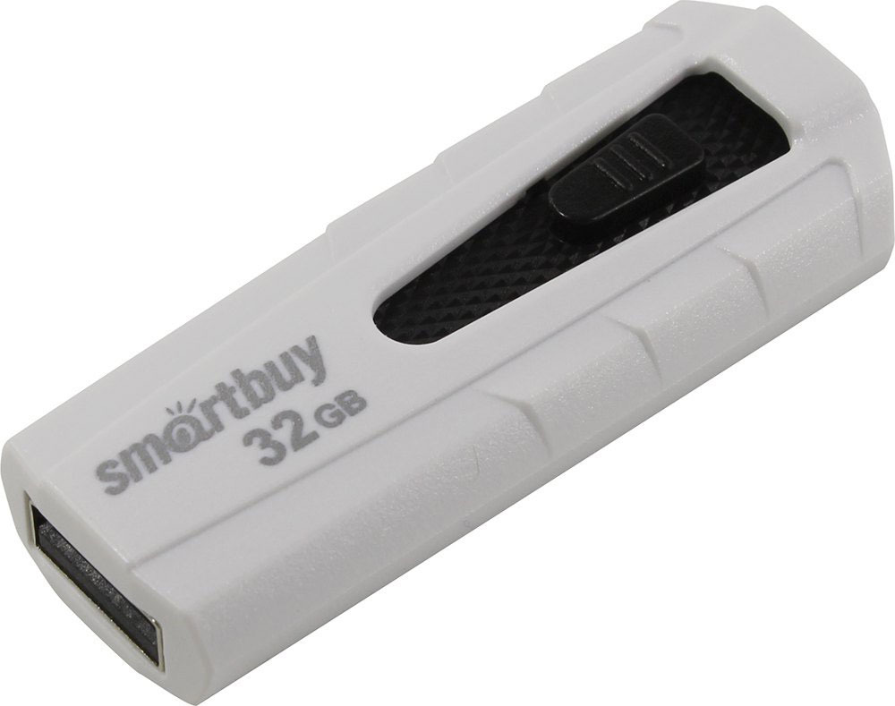 фото USB Флеш-накопитель SmartBuy Iron, SB32GBIR-W, 32 ГБ, white black