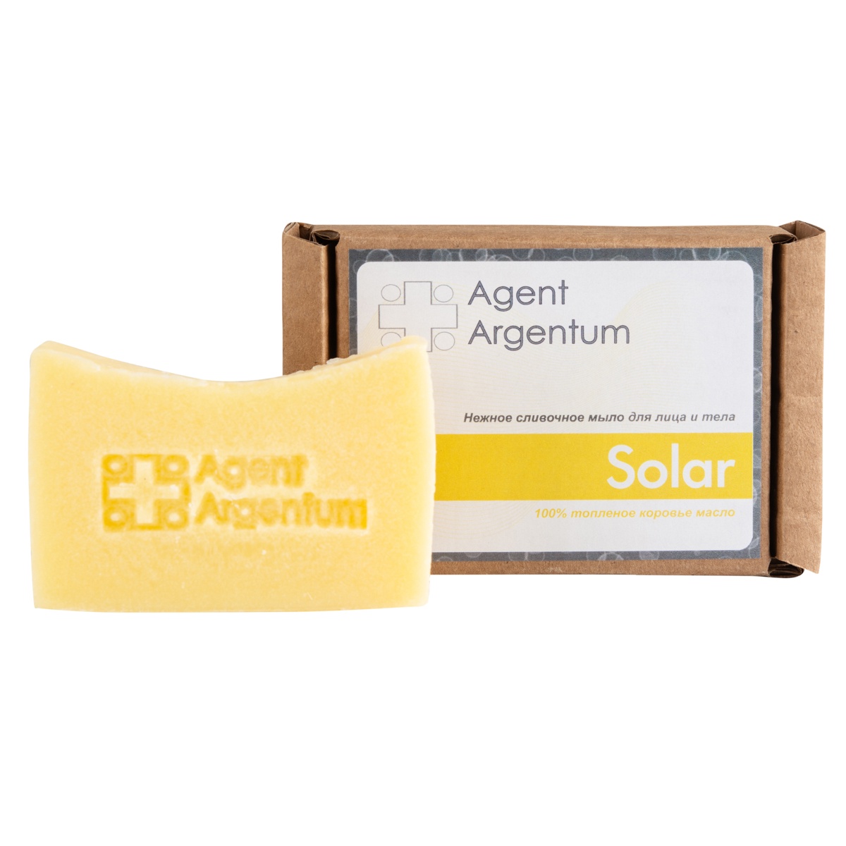 фото Мыло Agent Argentum "Solar", 100 гр. из чистого топлёного масла