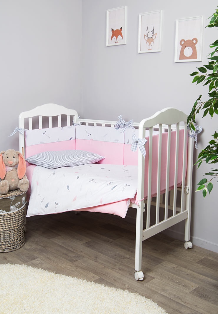 фото Комплект белья для новорожденных Сонный гномик Стрекоза-Егоза, 611, розовый