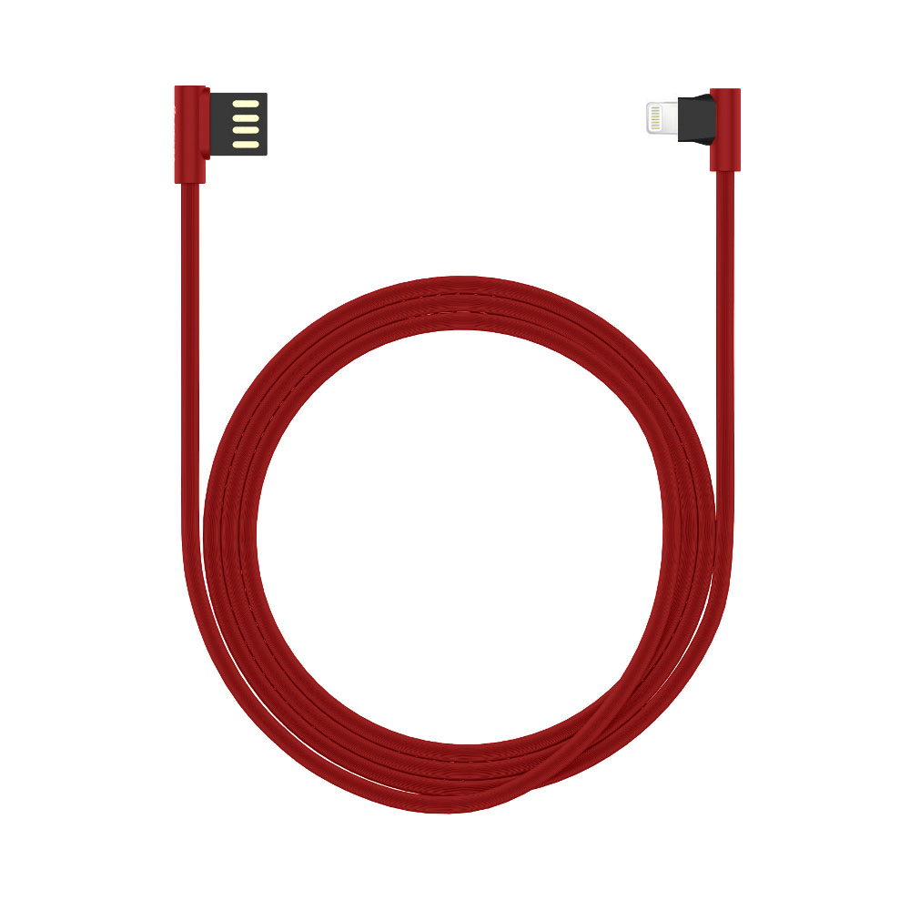 фото Кабель Devia King Series Dual lightning-USB для Apple (iPhone/iPad/iPod) 1 метр, красный