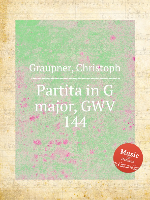C. Graupner Partita in G major, GWV 144 c graupner partita in g major gwv 144