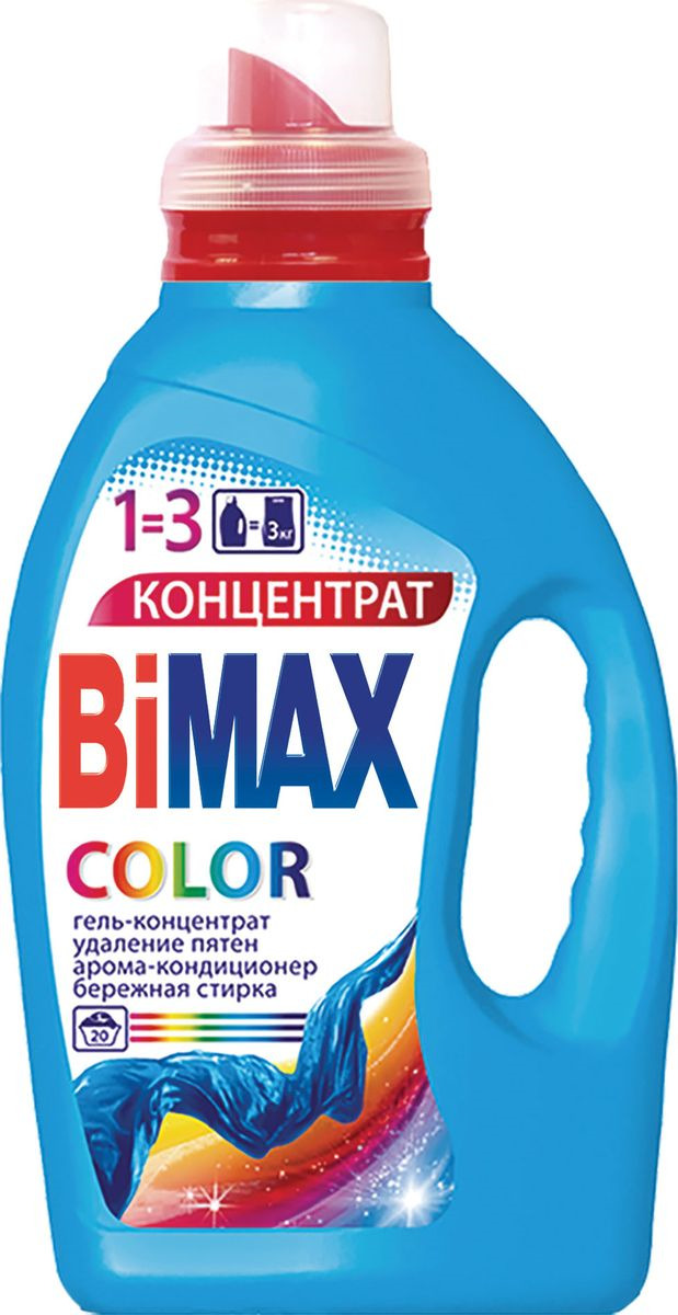 фото Гель для стирки BiMAX Color, 645-3, 1,5 л