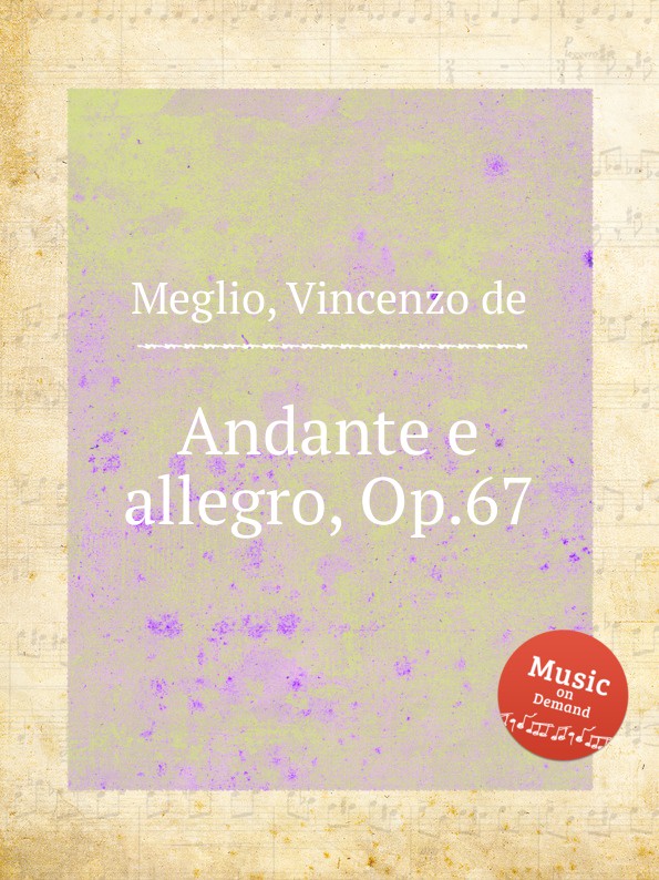 V. de Meglio Andante e allegro, Op.67