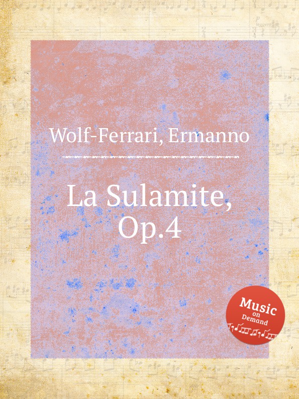 La Sulamite, Op.4