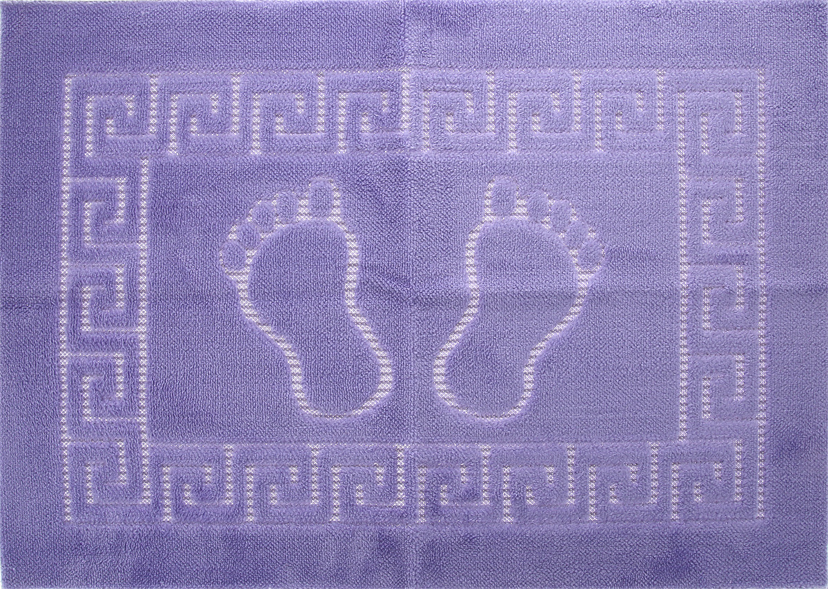 фото Коврик для ванной Karna "Likya ", цвет: фиолетовый, 50 х 70 см