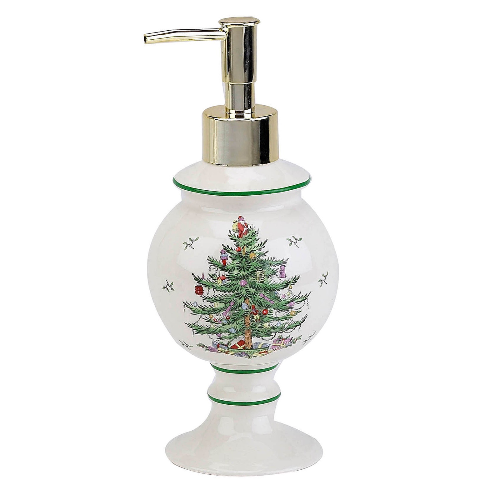 фото Диспенсер для мыла Avanti Spode Christmas Tree, 11523D, белый, зеленый