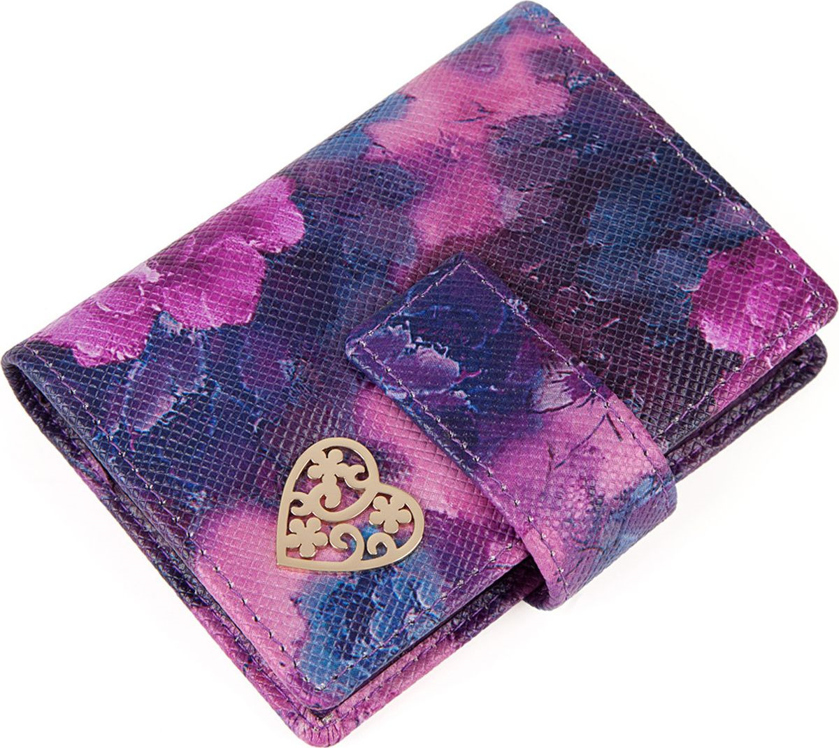 фото Визитница женская Labbra, L054-0005 multicolor-purple, мультиколор, фиолетовый