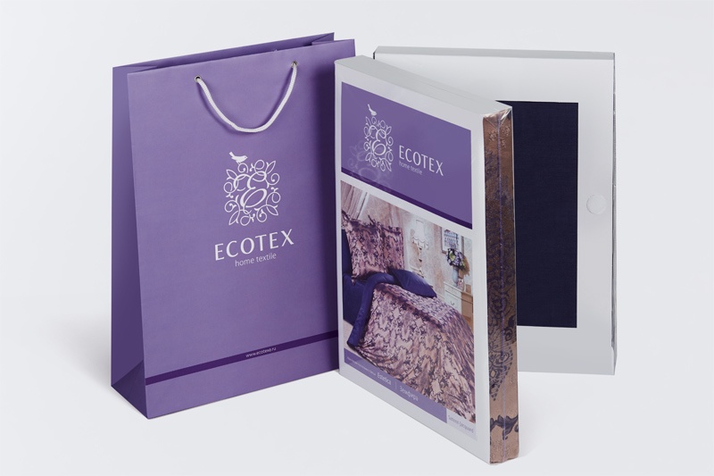 фото Комплект постельного белья Ecotex Аурелия, КЭ1/Аурелия, синий