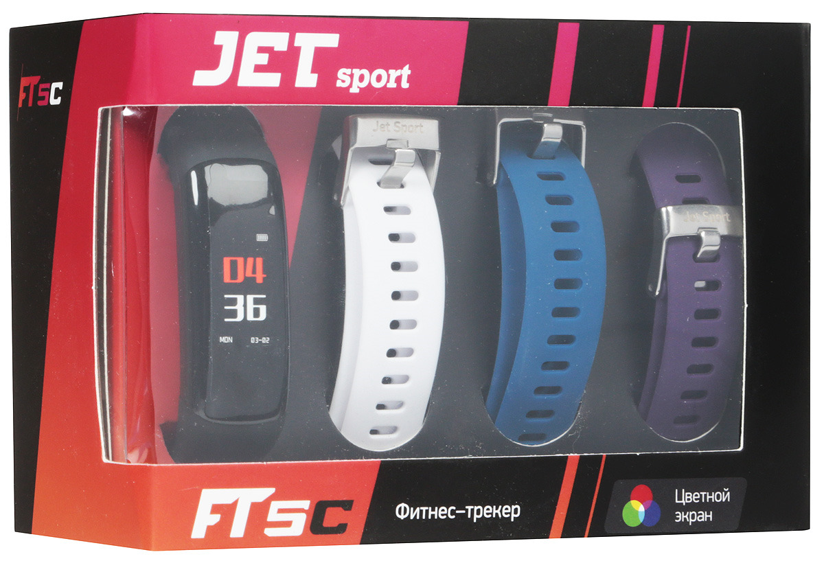 фото Фитнес-браслет Jet Sport FT-5C, черный