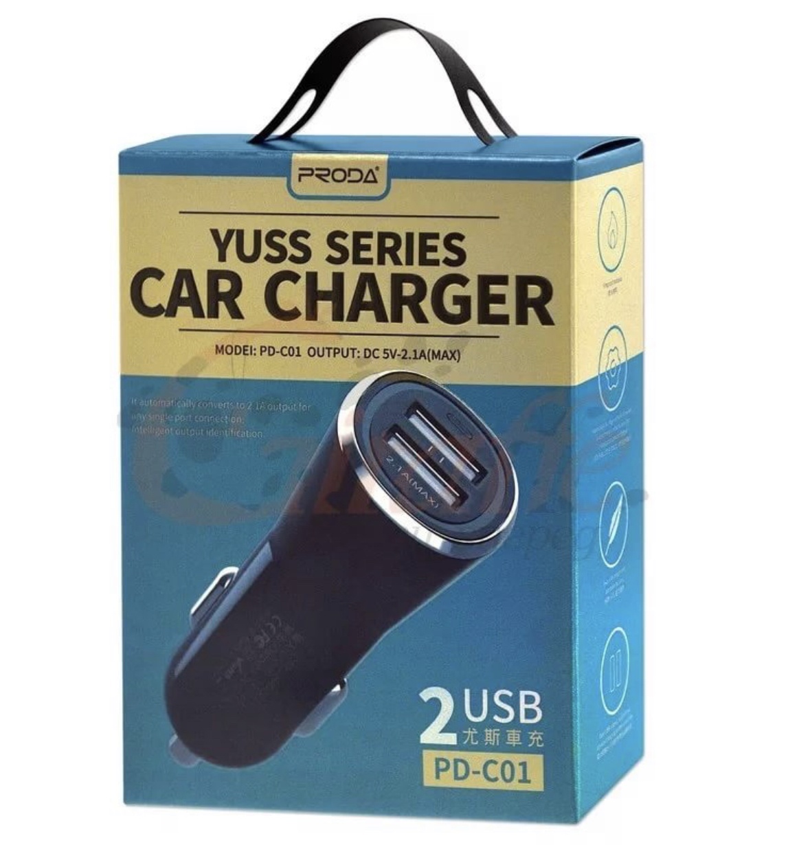 фото Автомобильное зарядное устройство PRODA Car charger yuss series PD-C01, YSC-2119, черный