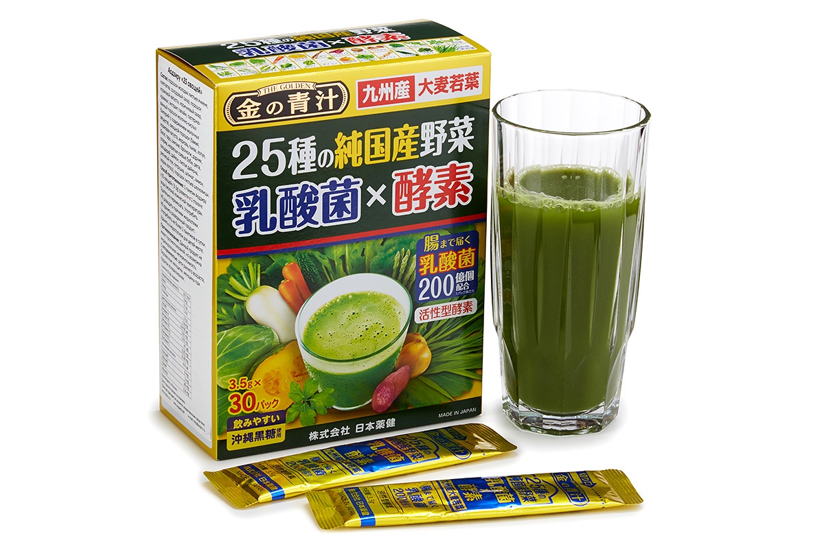 фото Витаминно-минеральные комплексы Nihon-yakken Японский витаминный напиток "Аодзиру" 25 овощей (30 саше)