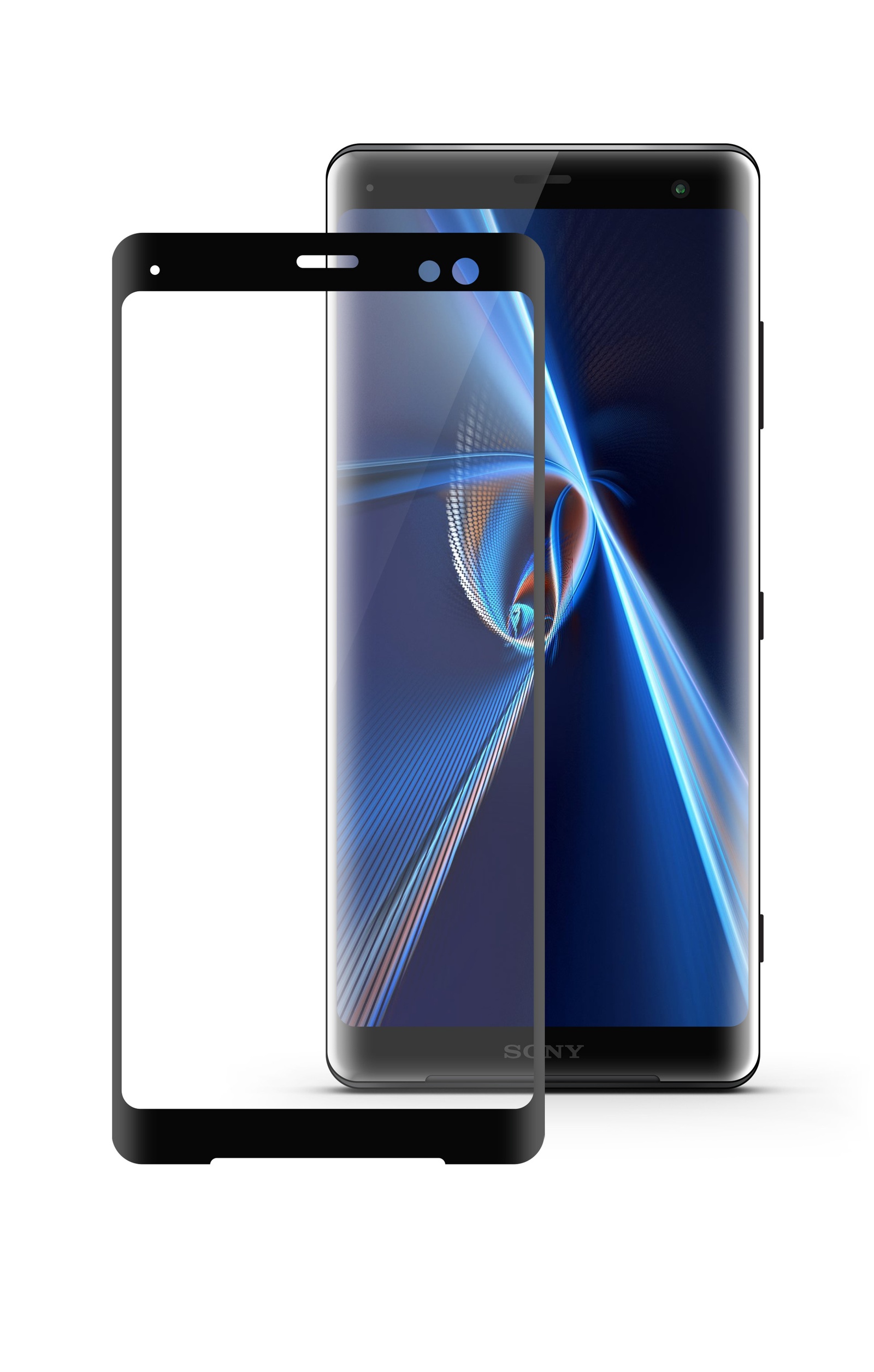 фото Защитное стекло Mobius для Sony Xperia XZ3 3D Curved Edge (Black)