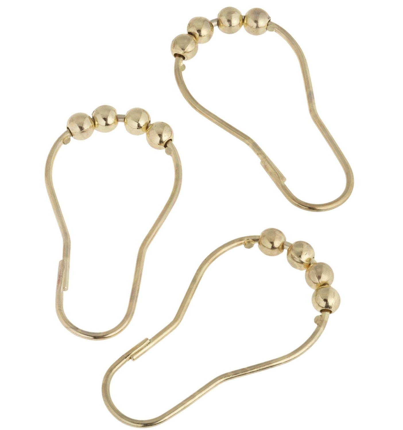 фото Кольца для шторки в ванной Carnation Home Fashions Roller Hook, SLM-ROL/64, золотой