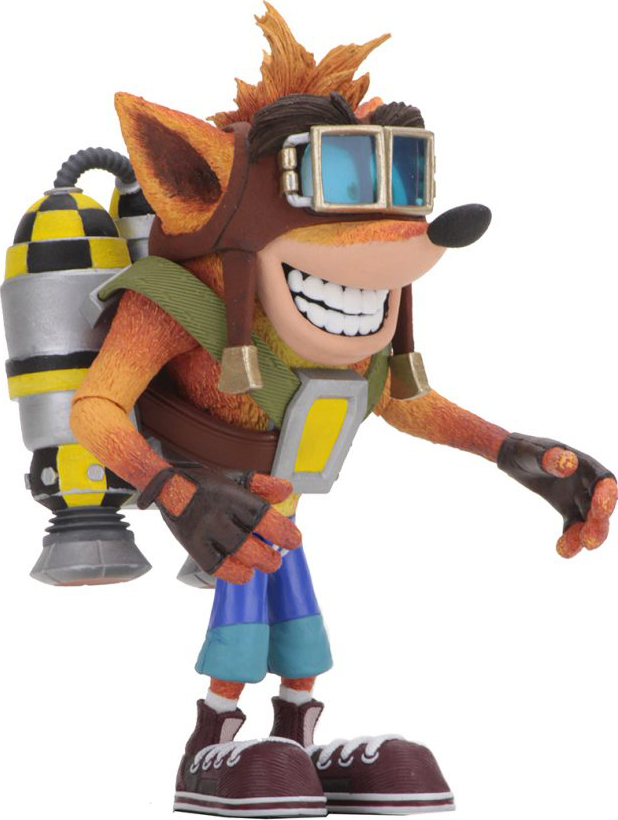 фото Фигурка Neca Crash Bandicoot. Deluxe Crash with Jetpack, высота 17 см