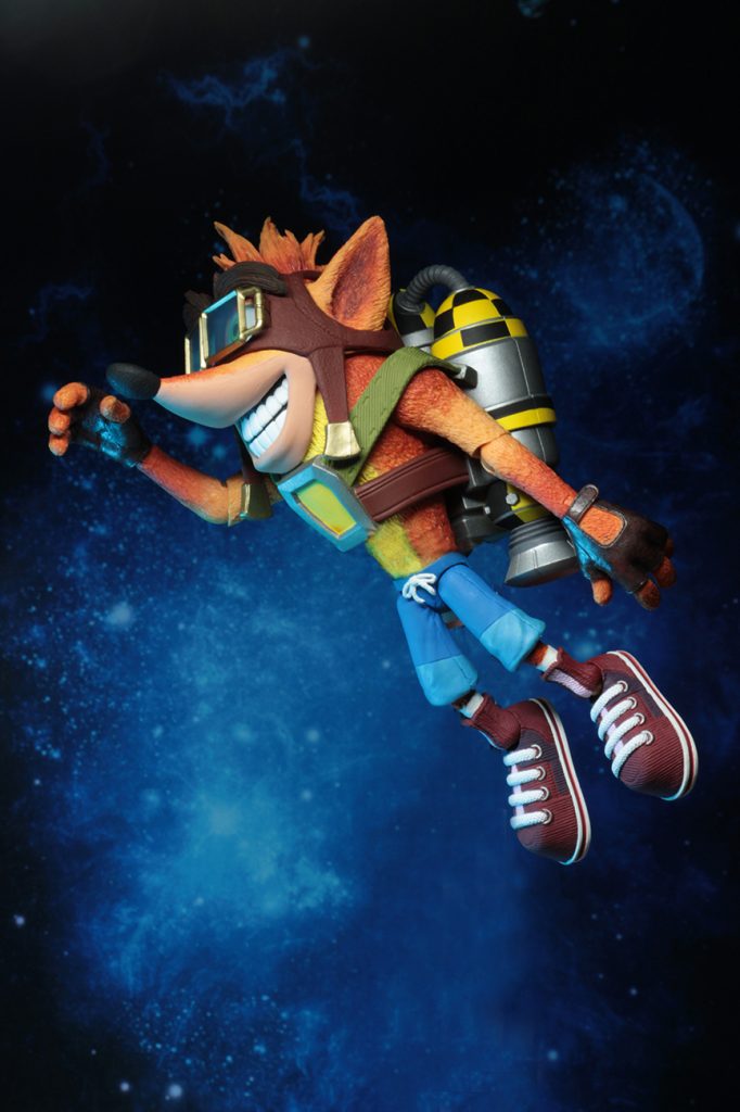 фото Фигурка Neca Crash Bandicoot. Deluxe Crash with Jetpack, высота 17 см