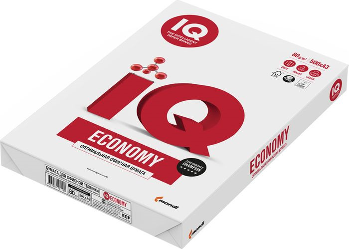 Бумага для принтера IQ Economy формат A3, 77458, 500 листов Бумага для принтера IQ Economy формат A3, 77458, 500 листов