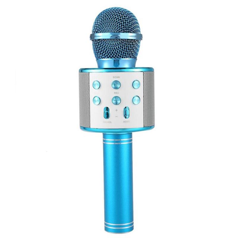 Микрофон Wster 858, 4600, голубой