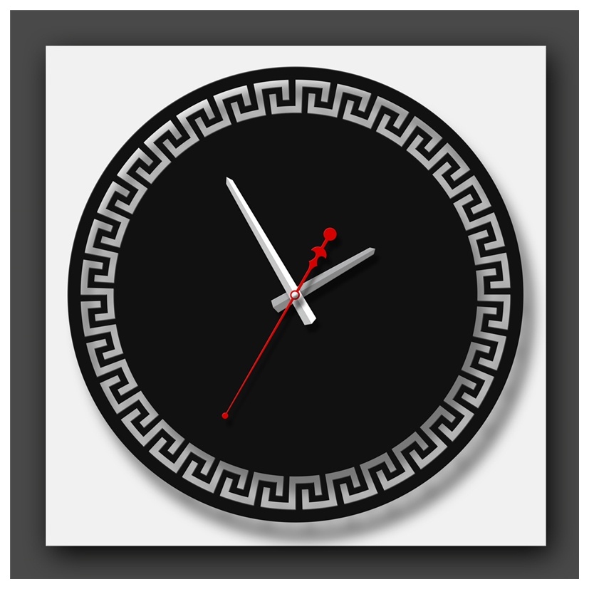 Настенные часы Time2go Настенные часы, 707-4002, черный