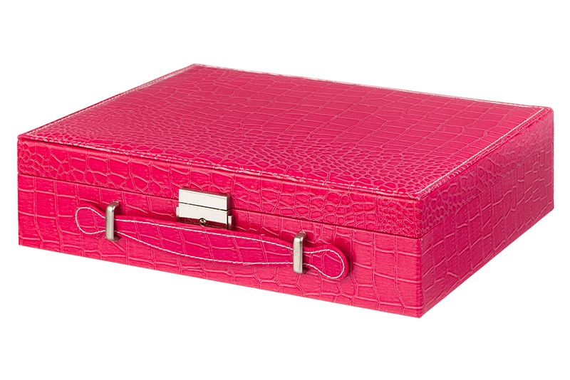 фото Шкатулка EL Casa "Розовый чемодан", 171966, розовый