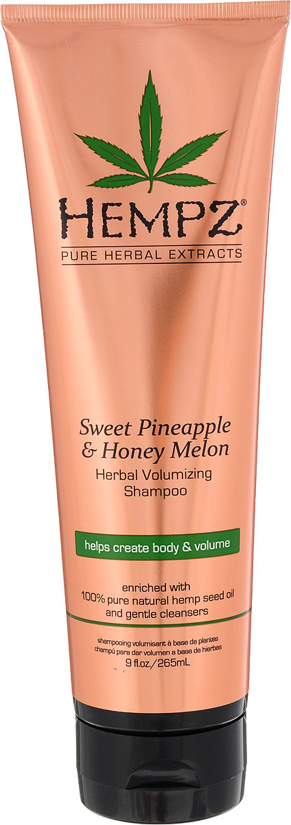 фото Шампунь Hempz Sweet Pineapple & Honey Melon Volumising "Ананас и Медовая Дыня", растительный, для придания объёма, 265 мл