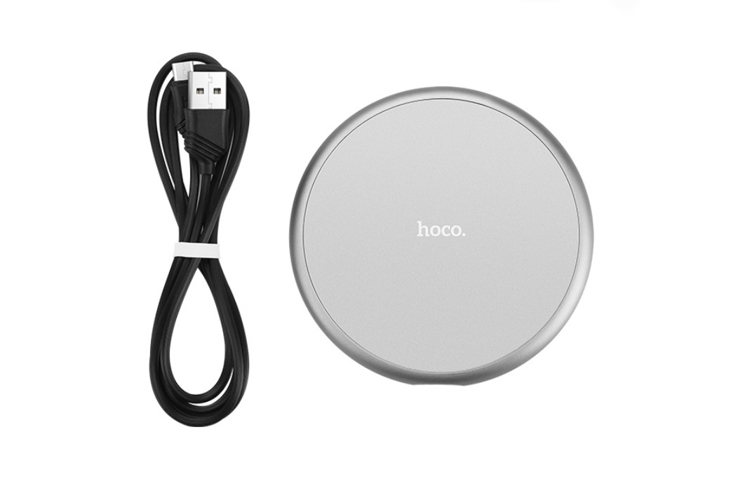 Беспроводное зарядное устройство Hoco CW3A, серый