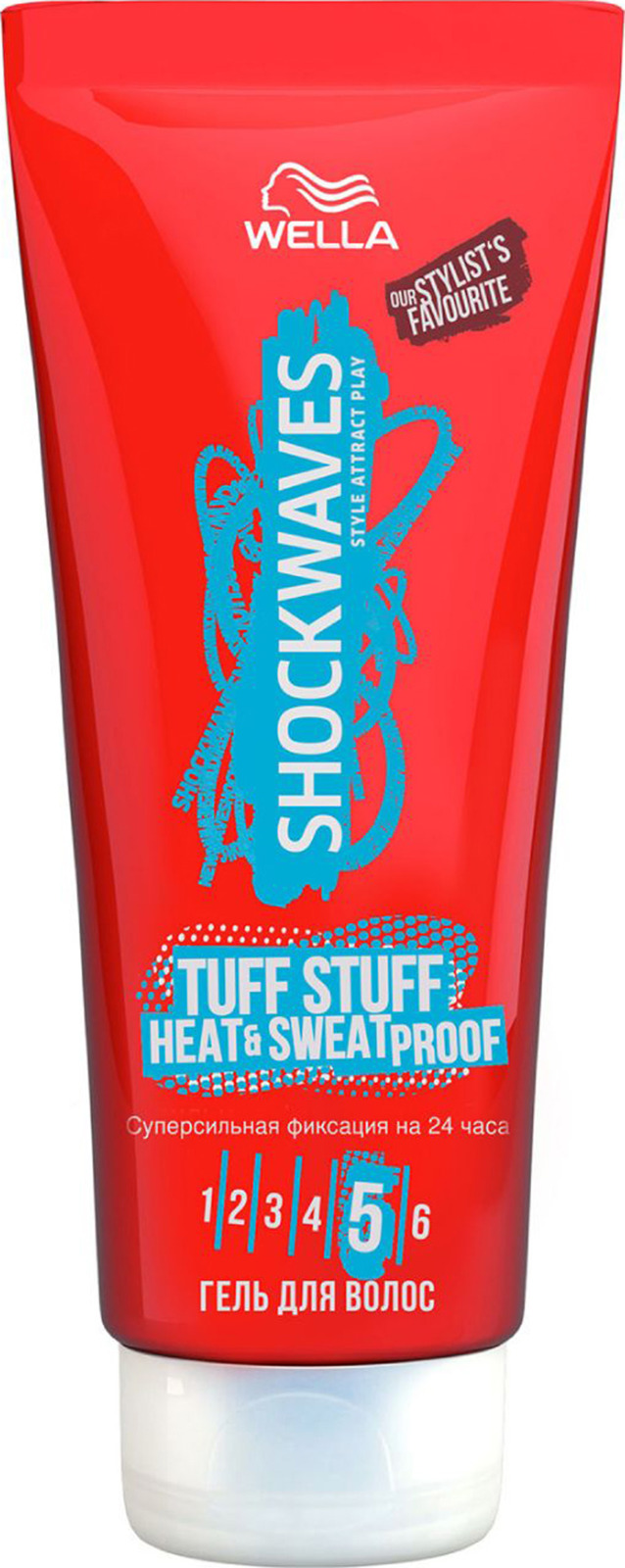 Гель для волос Wella Shockwaves Tuff Stuff Heat & Sweat Proof, 200 мл