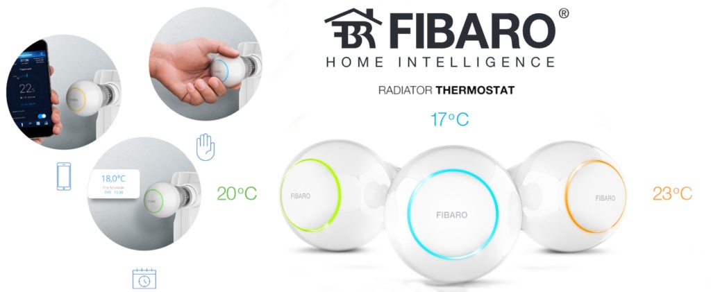 фото Модуль управления FIBARO Радиаторный термостат с датчиком температуры для Apple HomeKit SMART HOME HEAT CONTROLLER, белый