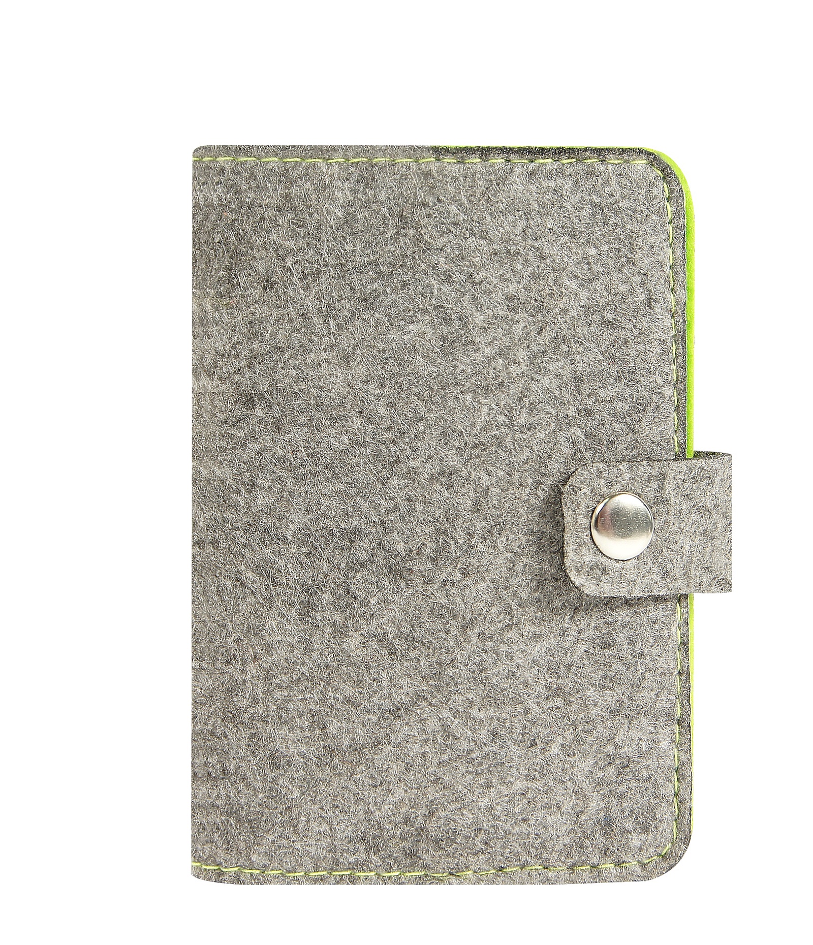 фото Обложка для паспорта IQ Format из фетра серо-зеленая, серый